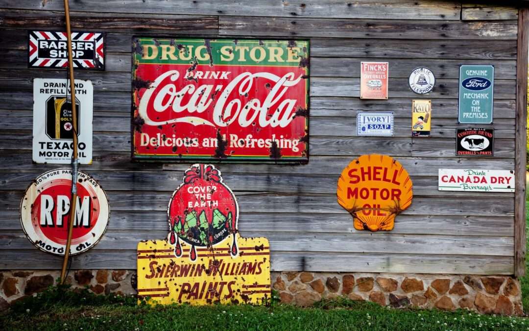 drug store drink coca cola signage on gray wooden wall